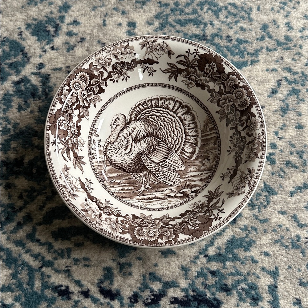 Spode woodland celebration turkey bowl